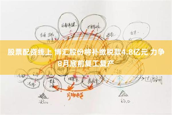 股票配资线上 博汇股份将补缴税款4.8亿元 力争8月底前复工复产