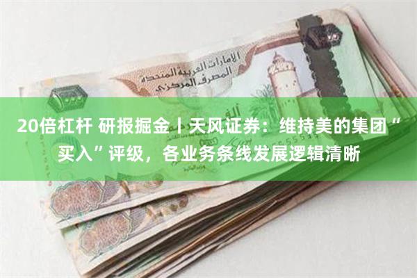 20倍杠杆 研报掘金丨天风证券：维持美的集团“买入”评级，各业务条线发展逻辑清晰