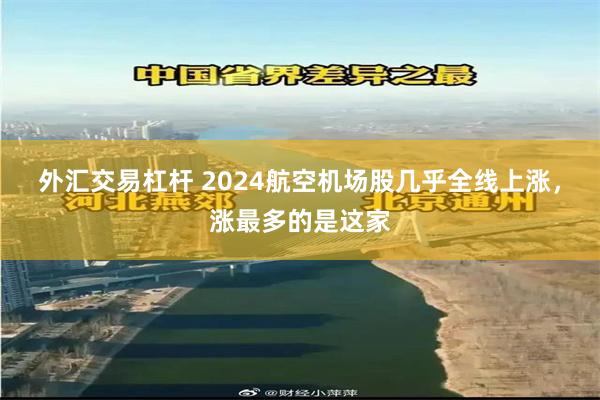 外汇交易杠杆 2024航空机场股几乎全线上涨，涨最多的是这家